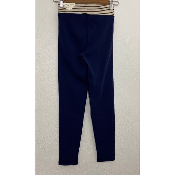 NWT Offline by Aerie Navy Blue Striped Waist Hi-Rise Leggings Drawstring Size M - Picture 3 of 6